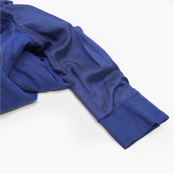 MARINA RINALDI Linen Blazer Single Button Closure Partial Lining Size US 18 - Picture 7 of 10